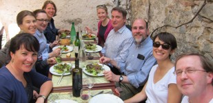 RMHF 2012 Reunion - Enjoying lunch in Carcasonne