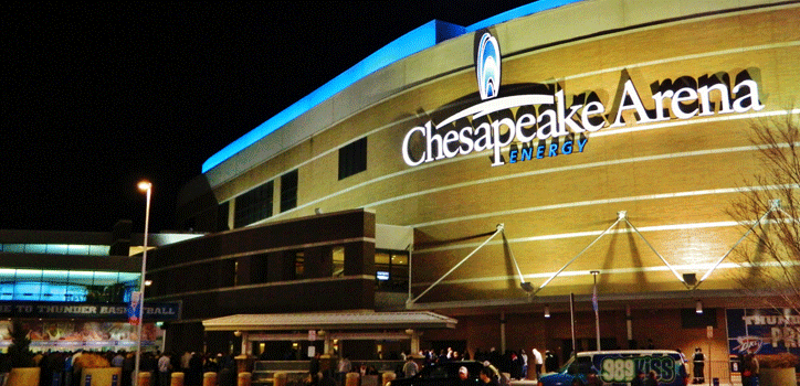 Chesapeake Energy Arena, Home of the OKC Thunder